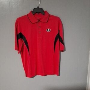 PGA Tour Red and Black Polo Shirt